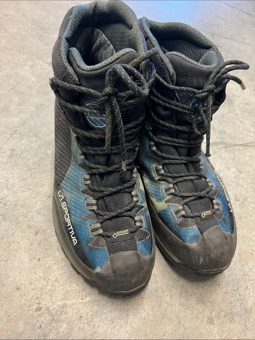 La Sportiva Men's Blue and Black Trail Mountaineering Boots size 10